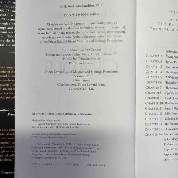 Alex B Campbell Prince Edward Island Premier Who Rocked the Cradle W MacLauchlan - Picture 4 of 7